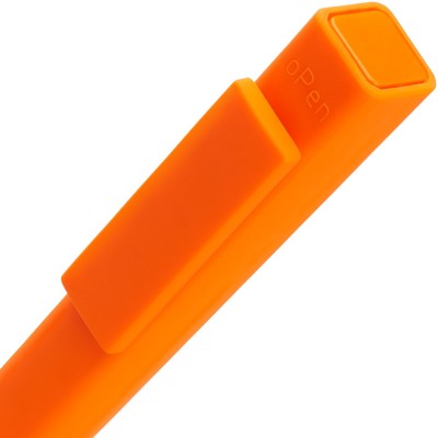 Ручка шариковая "Clipper Soft Touch", пластик, оранжевая