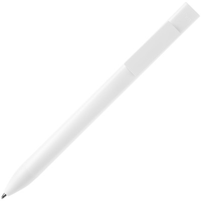 Ручка шариковая "Clipper", пластик, белая