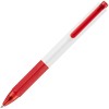 Ручка шариковая, трехгранная с мягким грифом, красная