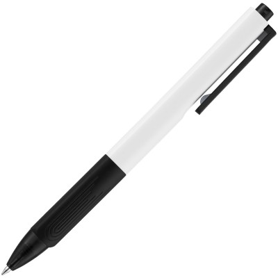 Ручка шариковая, трехгранная с мягким грифом, черная