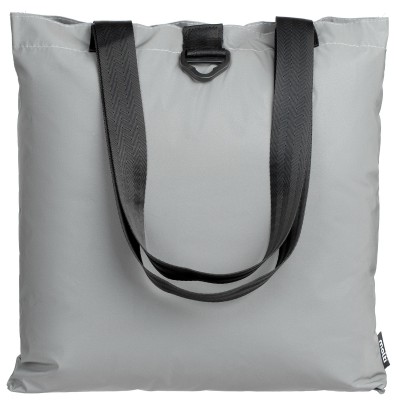 Шоппер 35x38x4см из светоотражающей ткани, серый