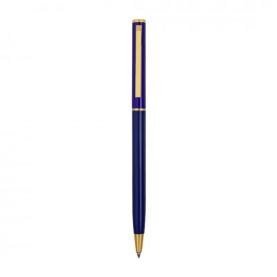 Ручка металлическая шариковая "JAK" темно-синяя