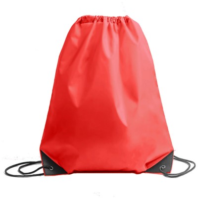 Рюкзак мешок с укрепленными уголками 35х41см, красный