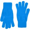Перчатки однослойные, акрил, ярко-голубые
