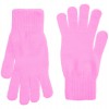 Перчатки однослойные, акрил, пыльно-розовые