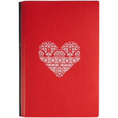 Ежедневник с металлическим корешком 15х21см, красный