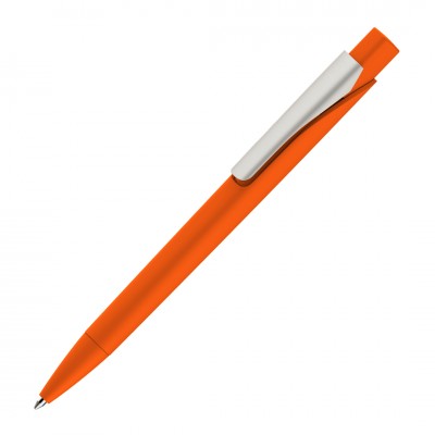 Ручка STEP покрытие soft-touch, пластик, оранжевая