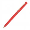 Ручка с золотистой отделкой, пластик, красная