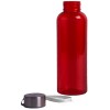 Бутылка для воды 500мл с хлястиком, пластик, красная
