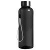 Бутылка для воды 500мл с хлястиком, пластик, черная