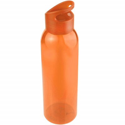 Бутылка для воды 630мл, пластик, оранжевая