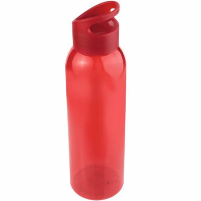 Бутылка для воды 630мл, пластик, красная