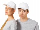 Бейсболка 280г/м2, металлическая застежка, белая