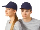 Бейсболка 280г/м2, металлическая застежка, темно-синяя