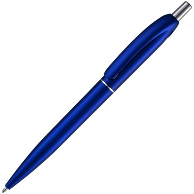 Ручка шариковая Спарк, пластик, синий металлик