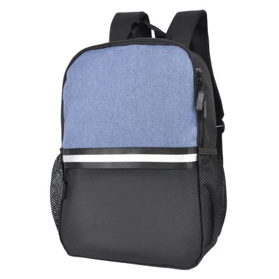 Рюкзак 43x30x13см, полиэстер, синий/черный
