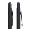 Ручка шариковая со стилусом, софт-тач, черный/синий