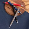 Ручка шариковая со стилусом, софт-покрытие, синяя