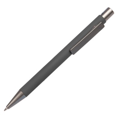 Ручка шариковая Pike, софт-тач, серая