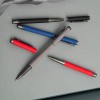Ручка шариковая с колпачком, с покрытием soft touch, темно-серая