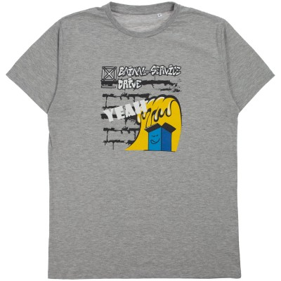 Футболка унисекс 160г/м² хлопок, серый меланж