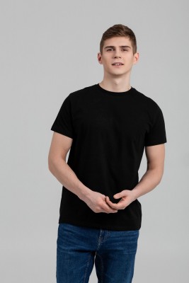 Футболка унисекс 160г/м² хлопок, черная
