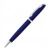 Ручка шариковая VISTA soft-touch, металл, темно-синяя