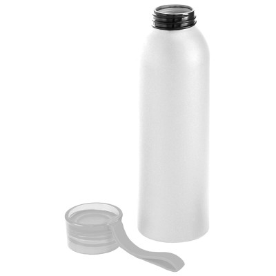 Бутылка для воды 650мл, белая с белой крышкой