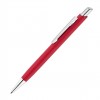 Ручка металлическая шариковая "FARO" с софт-тач покрытием, красная