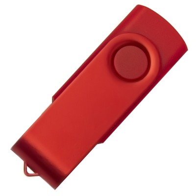 Флешка 16Гб с покрытием софт-тач, красная