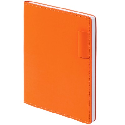 Ежедневник с петлей для ручки 15х21см, оранжевый