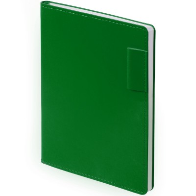 Ежедневник с петлей для ручки 15х21см, зеленый