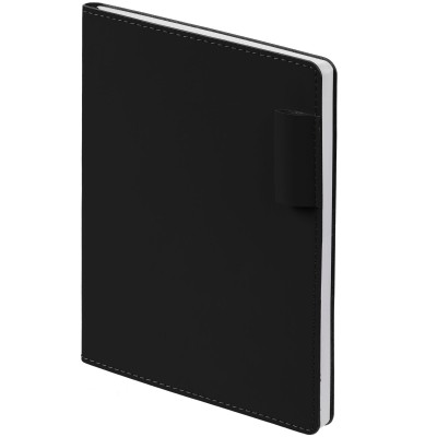 Ежедневник с петлей для ручки 15х21см, черный