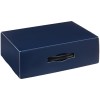 Коробка 26x19x9см, синяя с черной ручкой