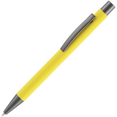 Ручка шариковая Alterno Soft Touch, желтая