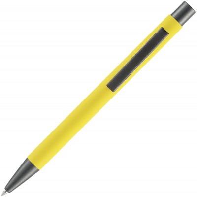 Ручка шариковая Alterno Soft Touch, желтая