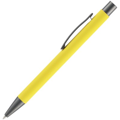 Ручка шариковая Alterno Soft Touch, желтая