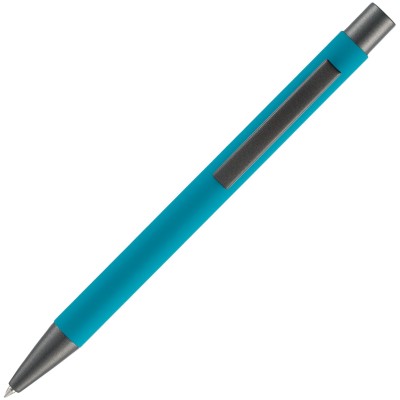 Ручка шариковая Alterno Soft Touch, бирюзовая