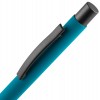 Ручка шариковая Alterno Soft Touch, бирюзовая