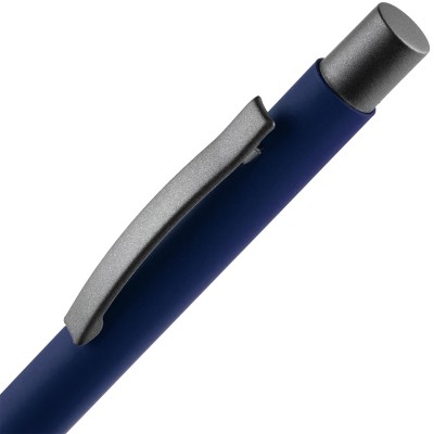 Ручка шариковая Alterno Soft Touch, темно-синяя