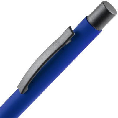 Ручка шариковая Alterno Soft Touch, ярко-синяя
