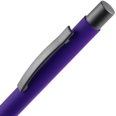 Ручка шариковая Alterno Soft Touch, фиолетовая