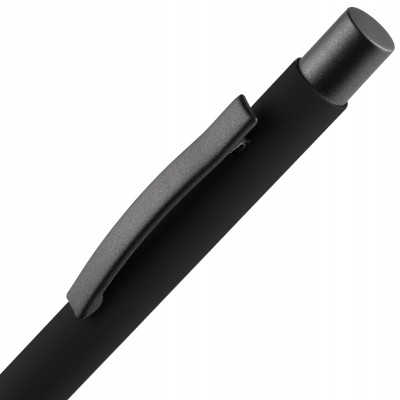 Ручка шариковая Alterno Soft Touch, черная