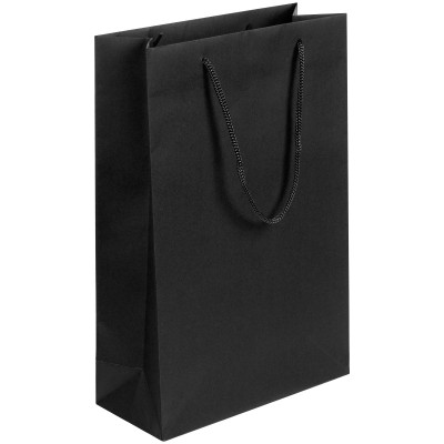 Пакет бумажный "Рahki bag" 23x10x35см, черный
