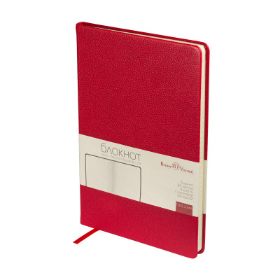 Бизнес-блокнот BrunoVisconti А5 "MEGAPOLIS LOFT" красный