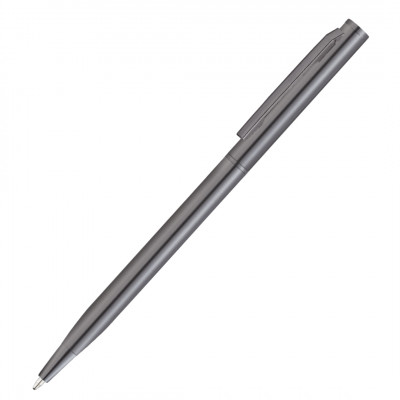 Ручка шариковая SLIM SILVER, металл, графит/графит