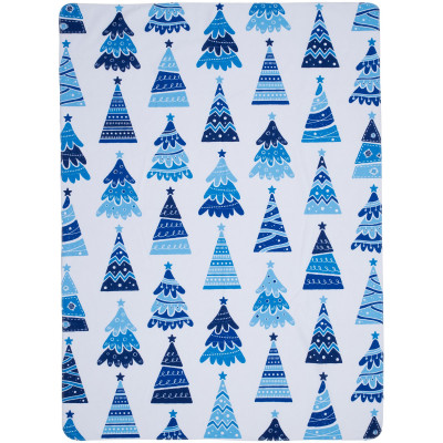Плед "Christmas tree" синий