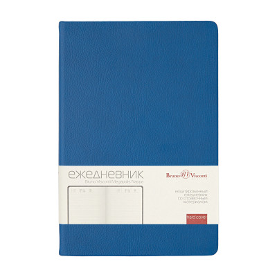 Ежедневник BrunoVisconti А5 "MEGAPOLIS NAPPA COLOR" синий