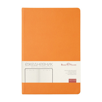 Ежедневник BrunoVisconti А5 "MEGAPOLIS NAPPA COLOR" оранжевый