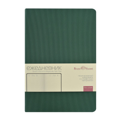 Ежедневник BrunoVisconti А5 "MEGAPOLIS SLIM FLEX" зеленый